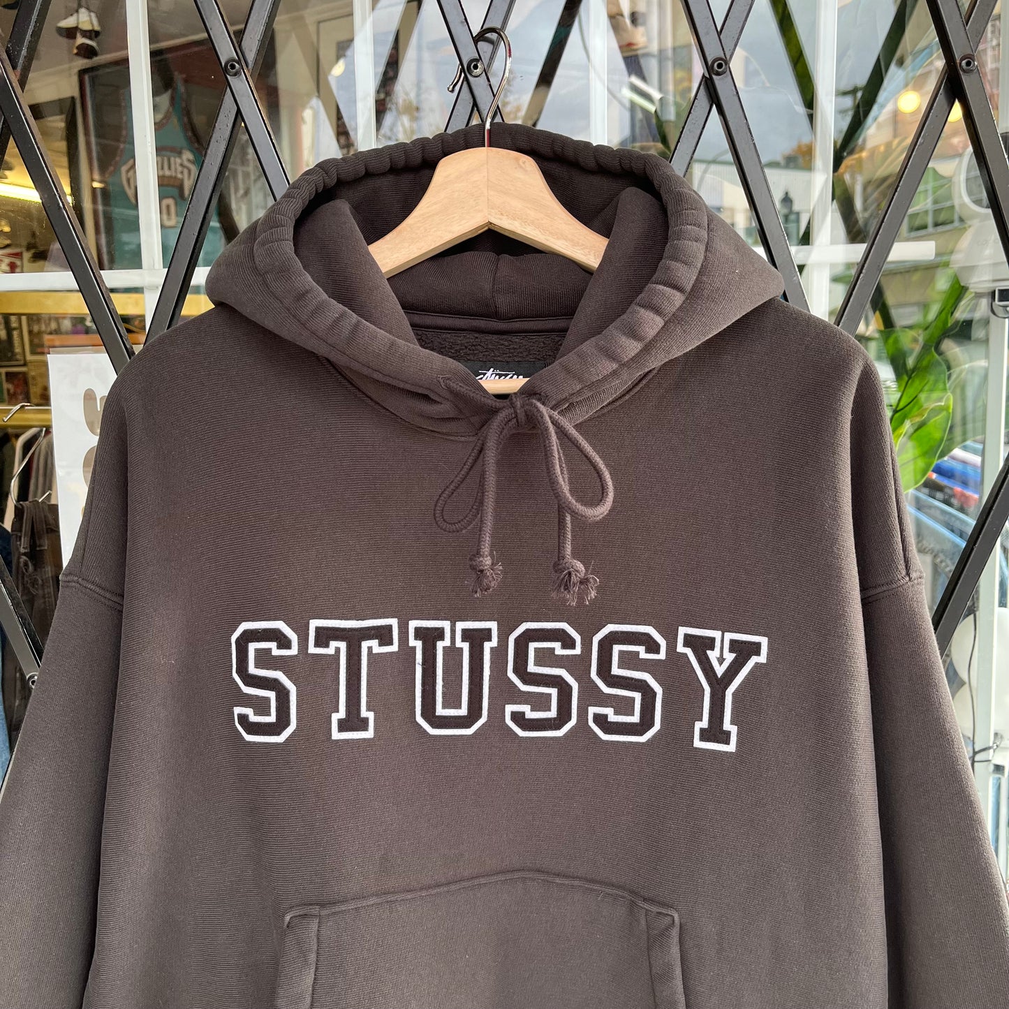 Stussy Applique Hoodie Black - Size M