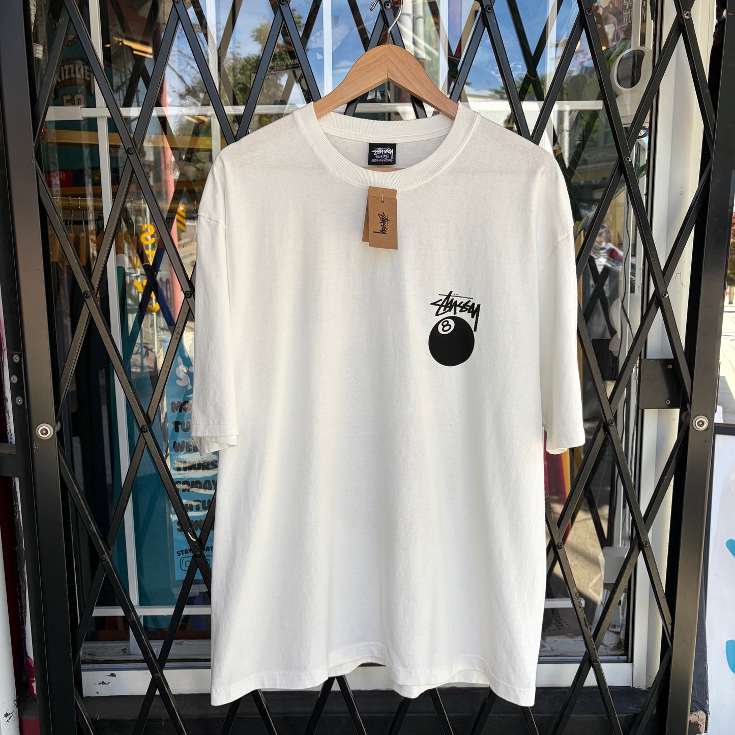 Stussy 8 Ball Tee Natural - Size XL