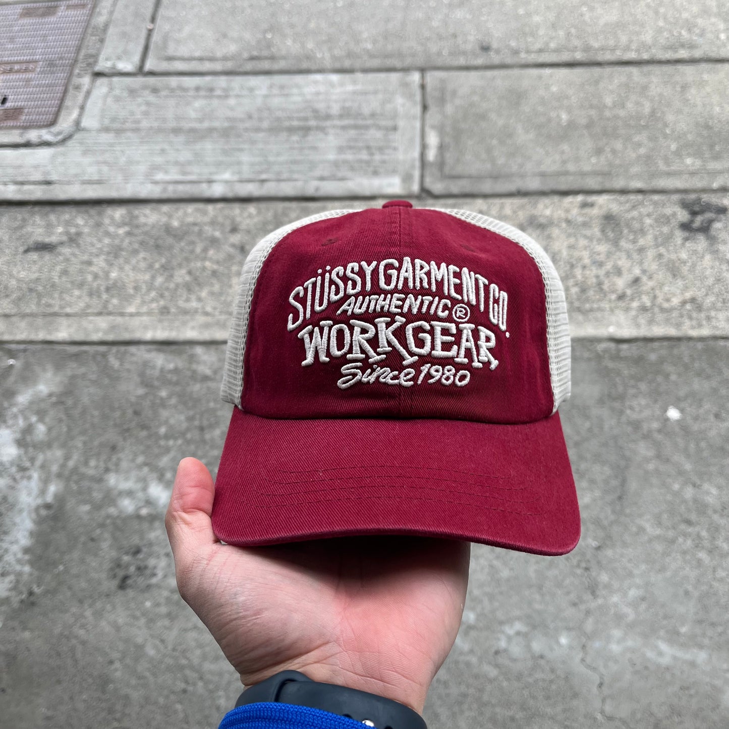 Stussy Work Gear Strapback Cap Wine