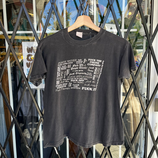 1980’s Fuck Phrases Tee - Size XS