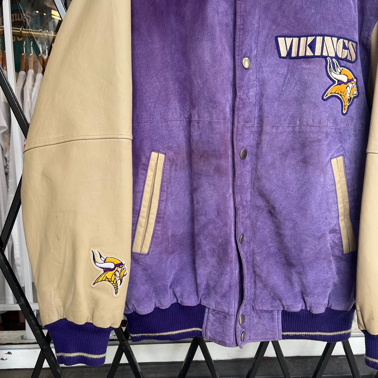 Vintage Minnesota Vikings Varsity Jacket - Size L