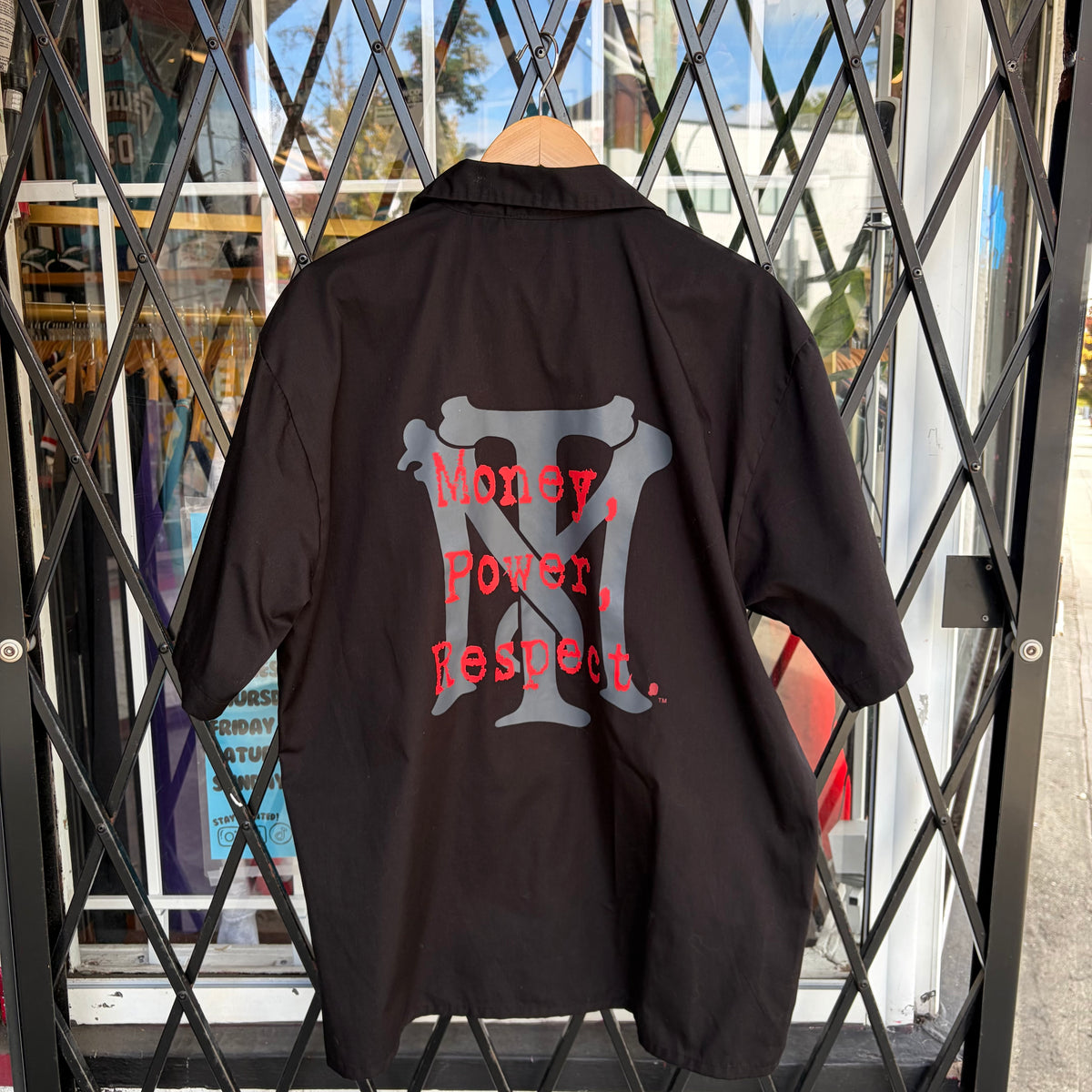 Scareface Movie Promo Short Sleeve Button Up Shirt - Size L