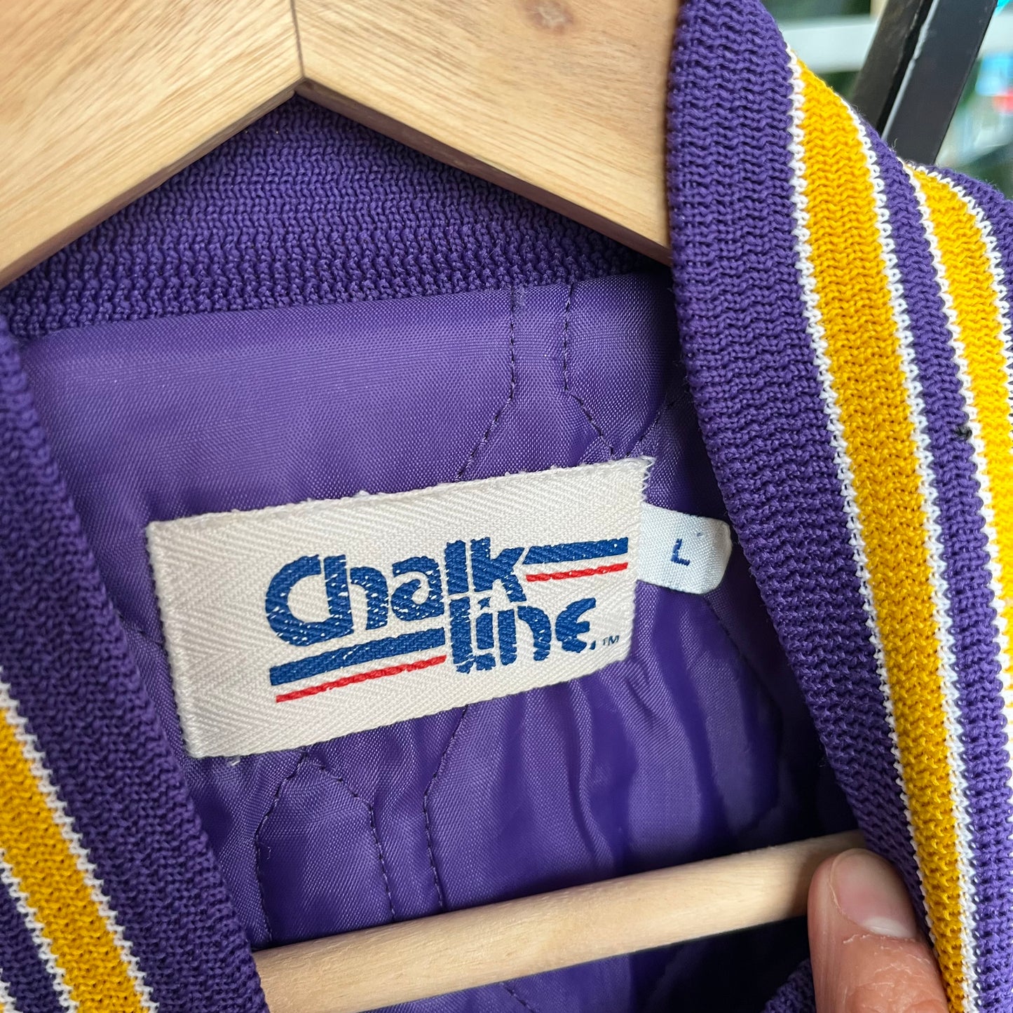 Vintage Chalk Line Minnesota Vikings Satin Jacket - Size L