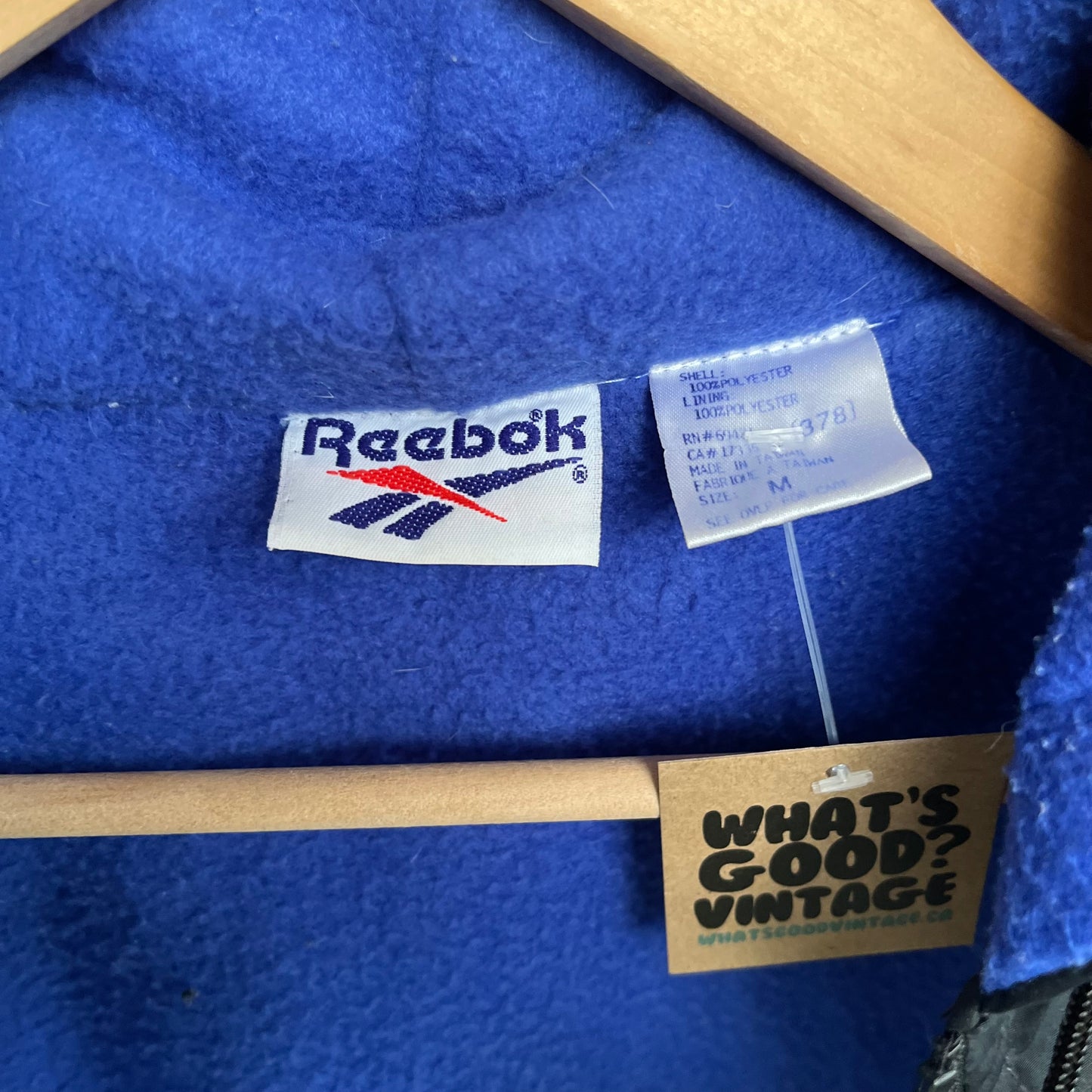 Vintage Reebok Fleece Lined Jacket - Size M