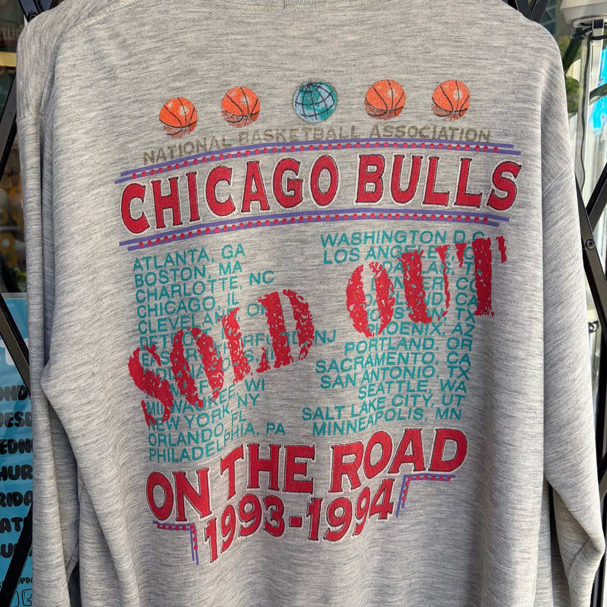 1993 NBA Jam Sessions Chicago Bulls Tour Crewneck - Size L
