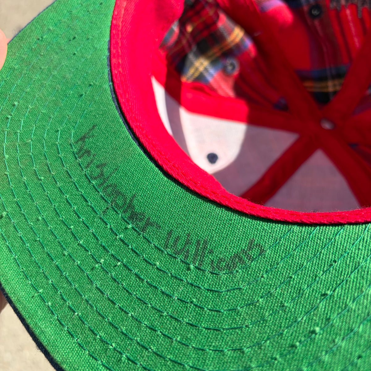 Vintage Disney Mickey Mouse Plaid SnapBack
