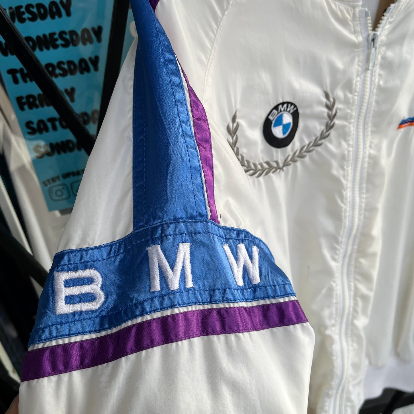 Vintage BMW Light Bomber Jacket - Size L