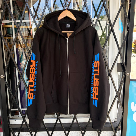 Stussy Blade Zip Hoodie Black - Size L