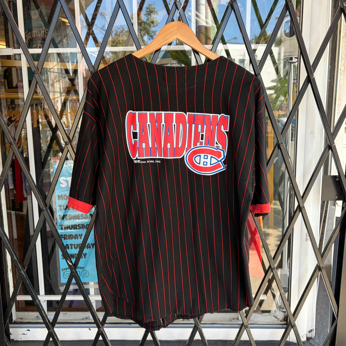 1993 Montreal Canadiens Baseball Jersey - Size M