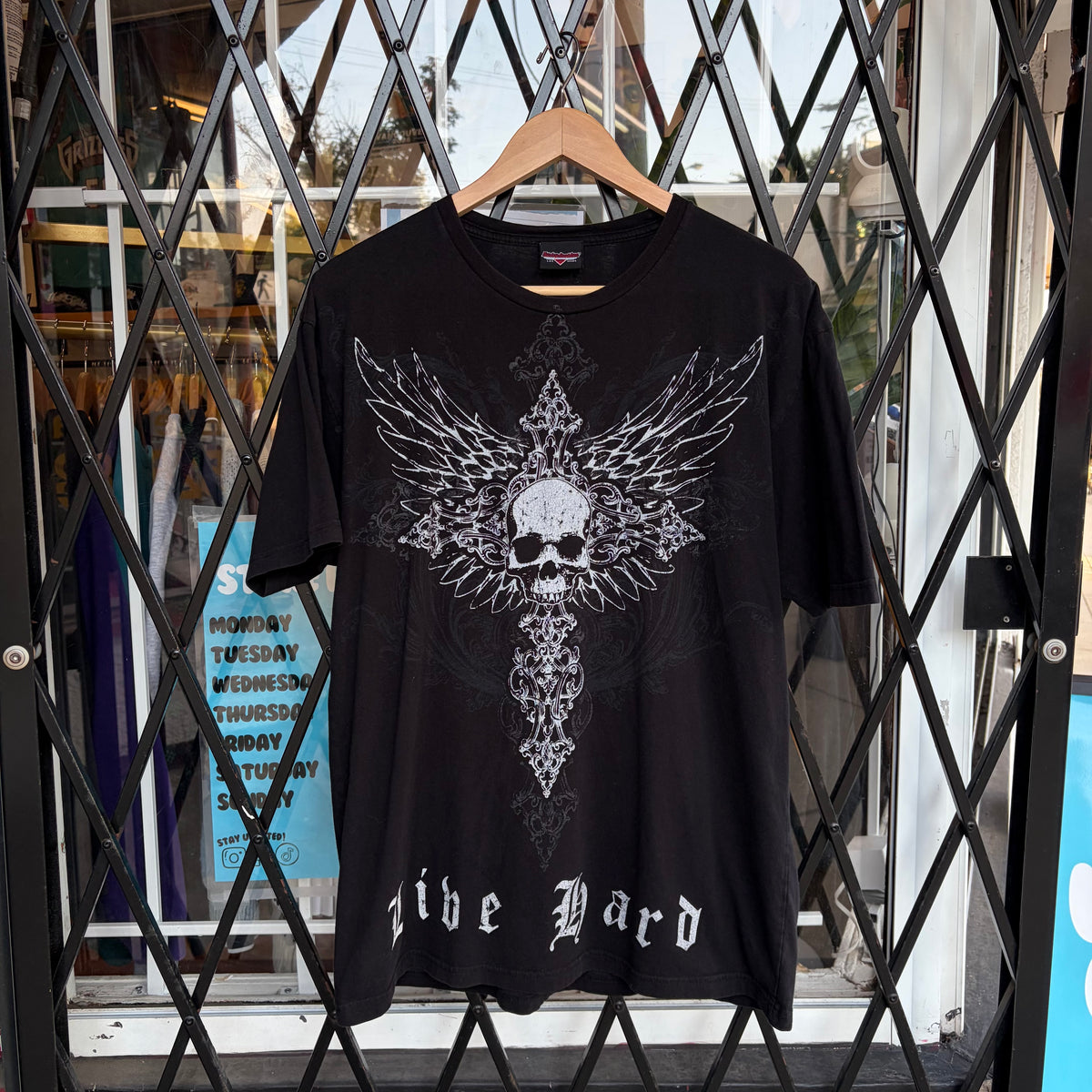 Y2K Harley Davidson Skull Tee - Size XL