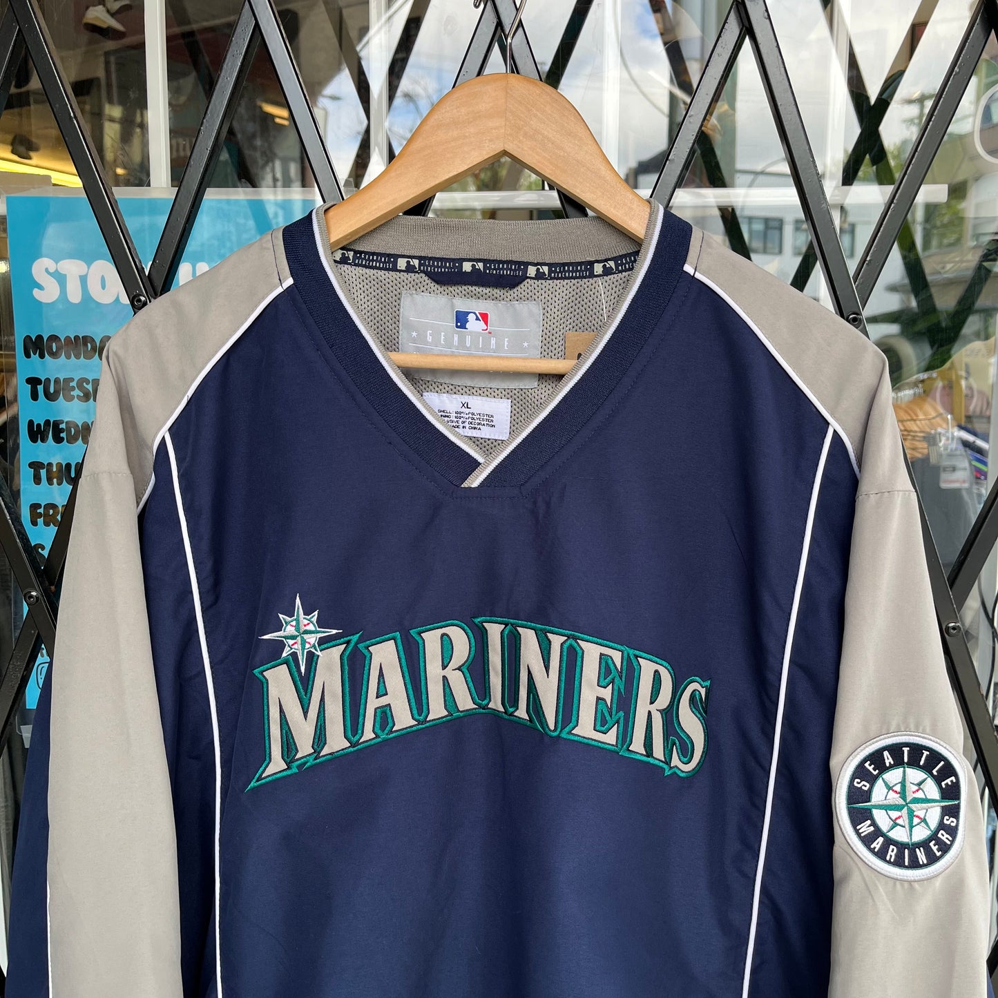 Vintage Seattle Mariners Pullover Windbreaker - Size XL