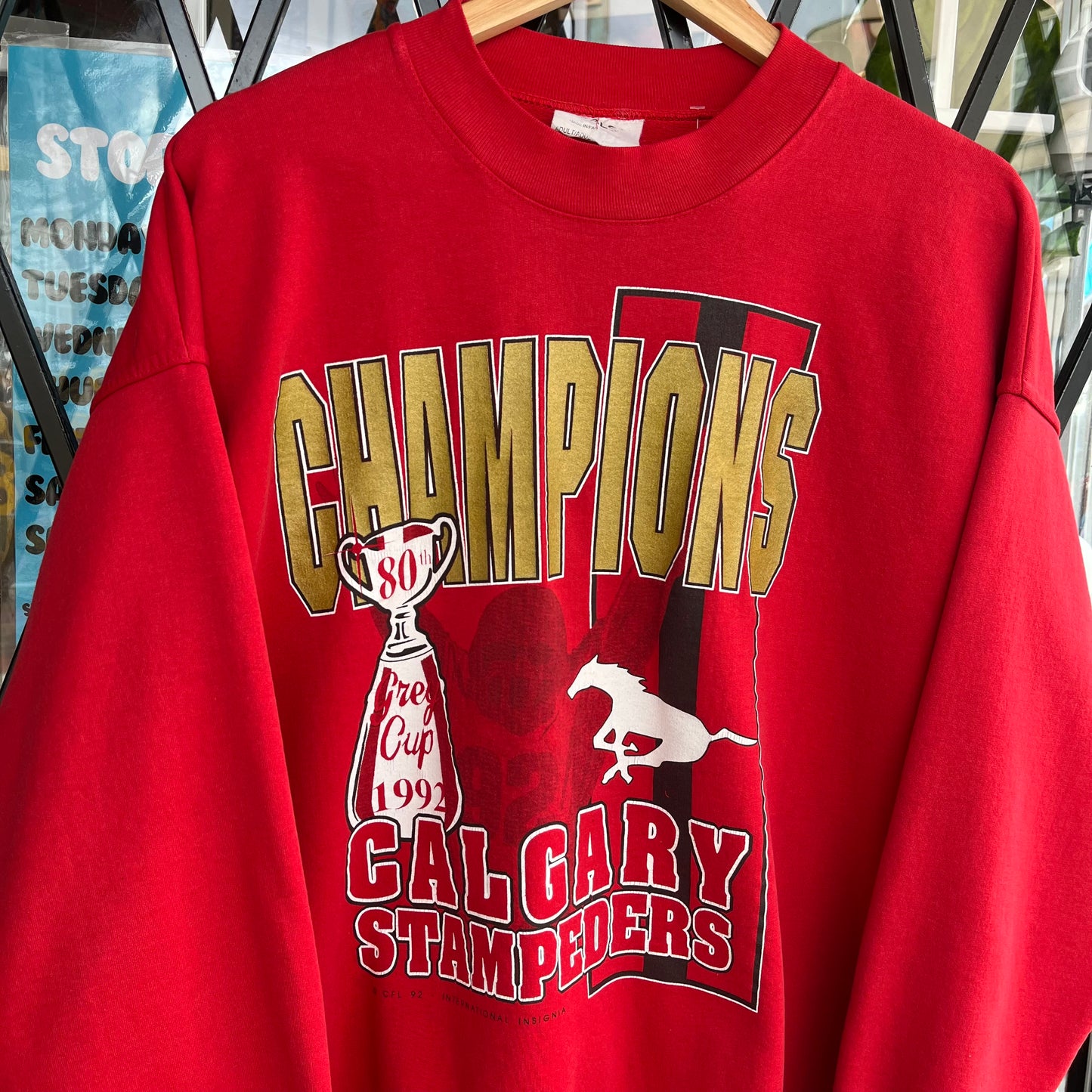 1992 Calgary Stampeders Championship Crewneck - Size XL