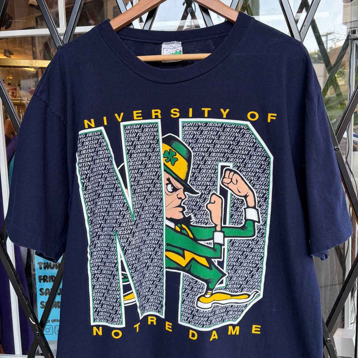 Vintage University of Notre Dame Tee - Size L
