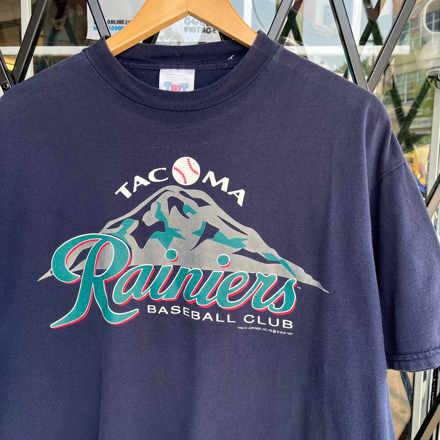 1997 Tacoma Rainiers Baseball Tee - Size XL