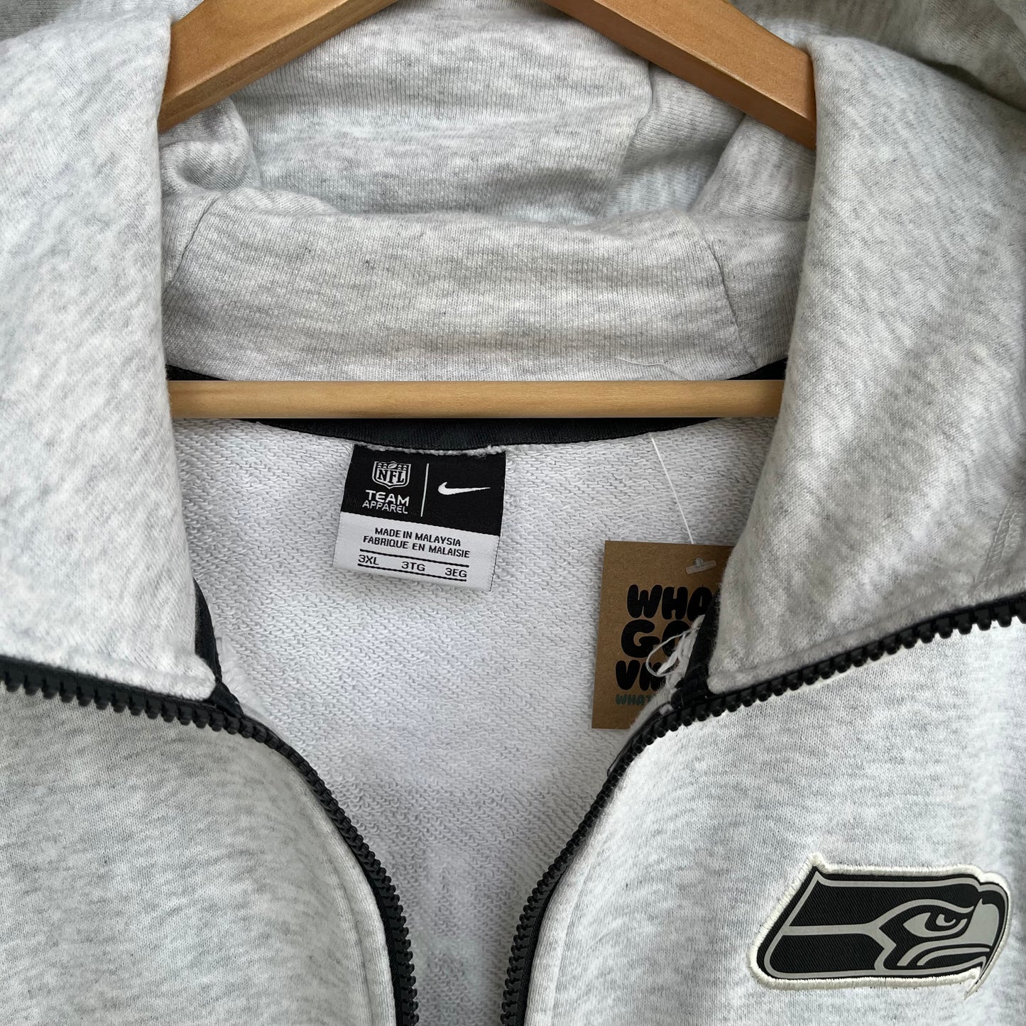 Nike Seattle Seahawks Zip Up Hoodie - Size XXXL