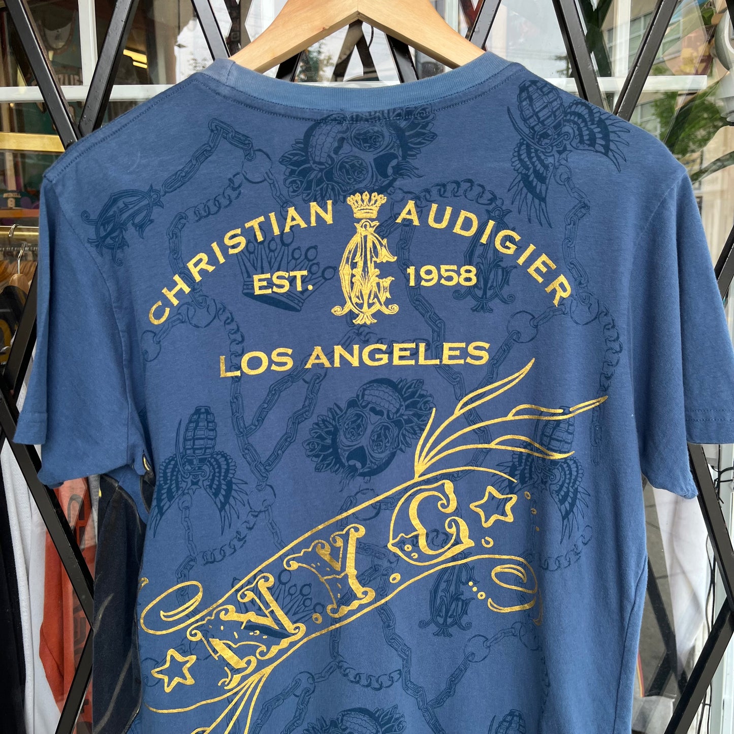 Y2K Christian Audigier Tee - Size M
