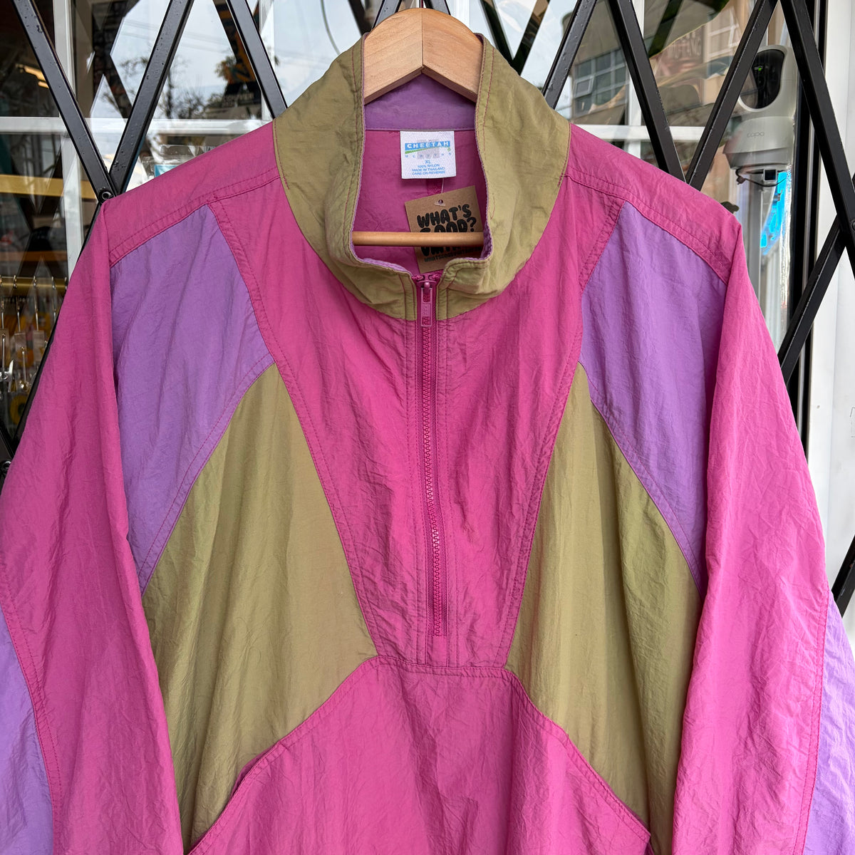 Vintage Half Zip Windbreaker - Size XL