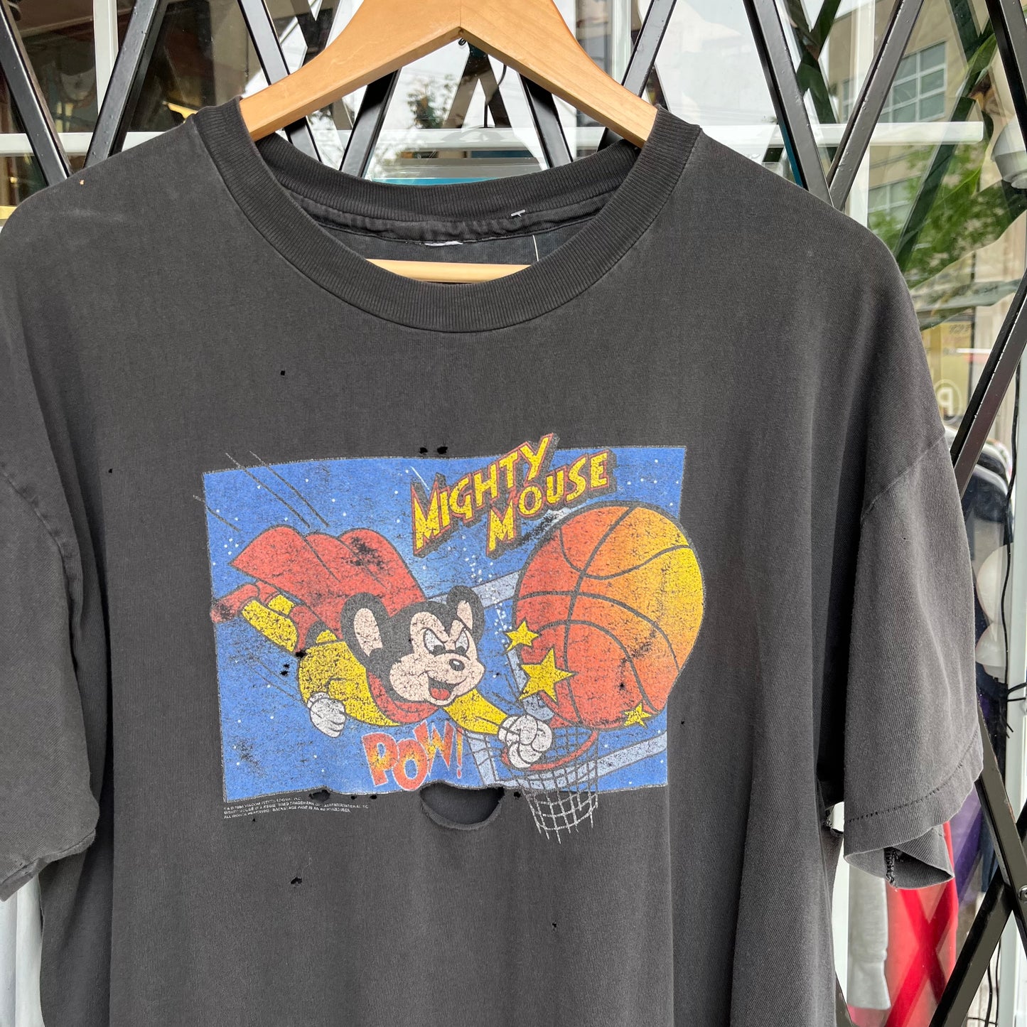 1998 Distressed Mighty Mouse Tee - Size XL