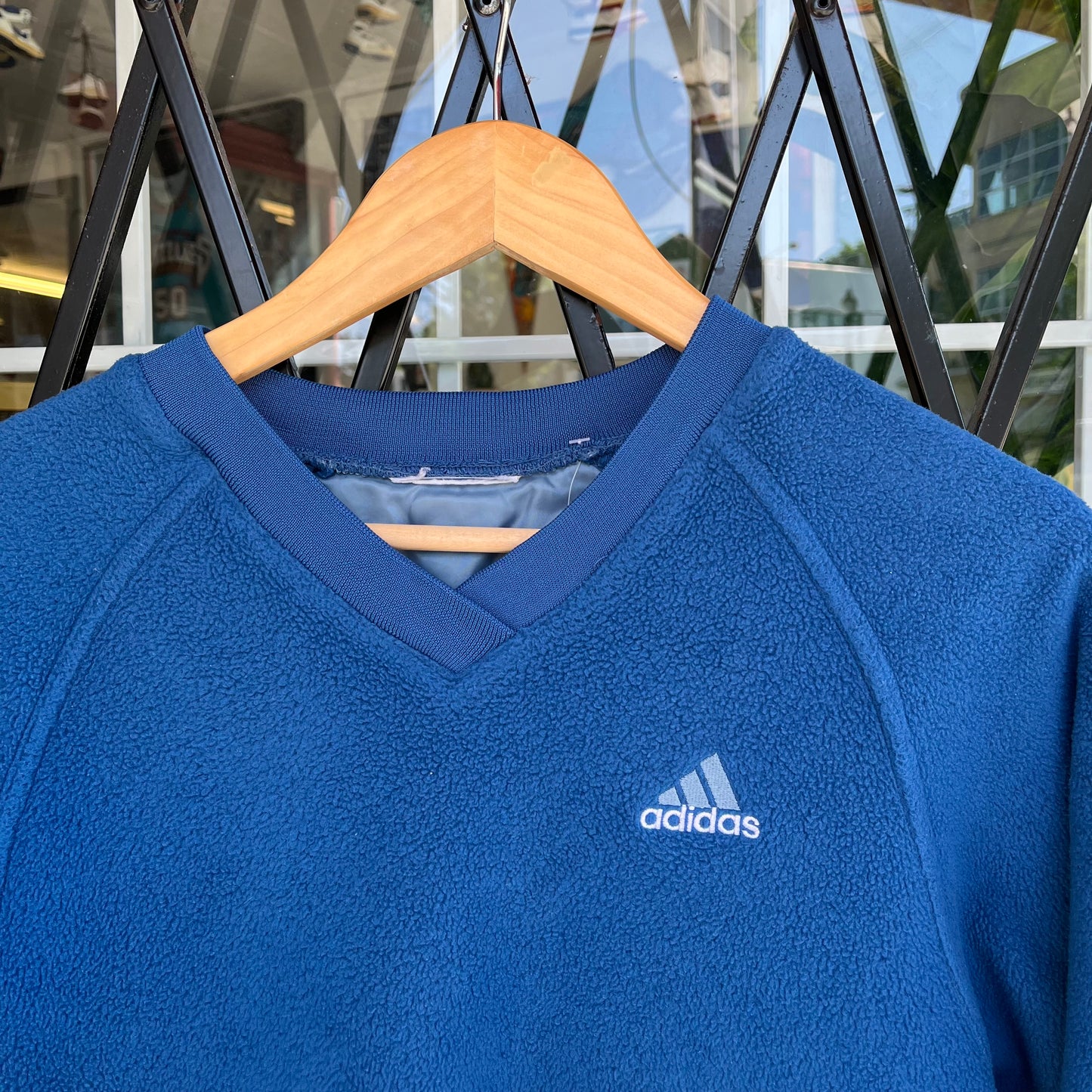 Vintage 90s Adidas Fleece Crewneck - Size M