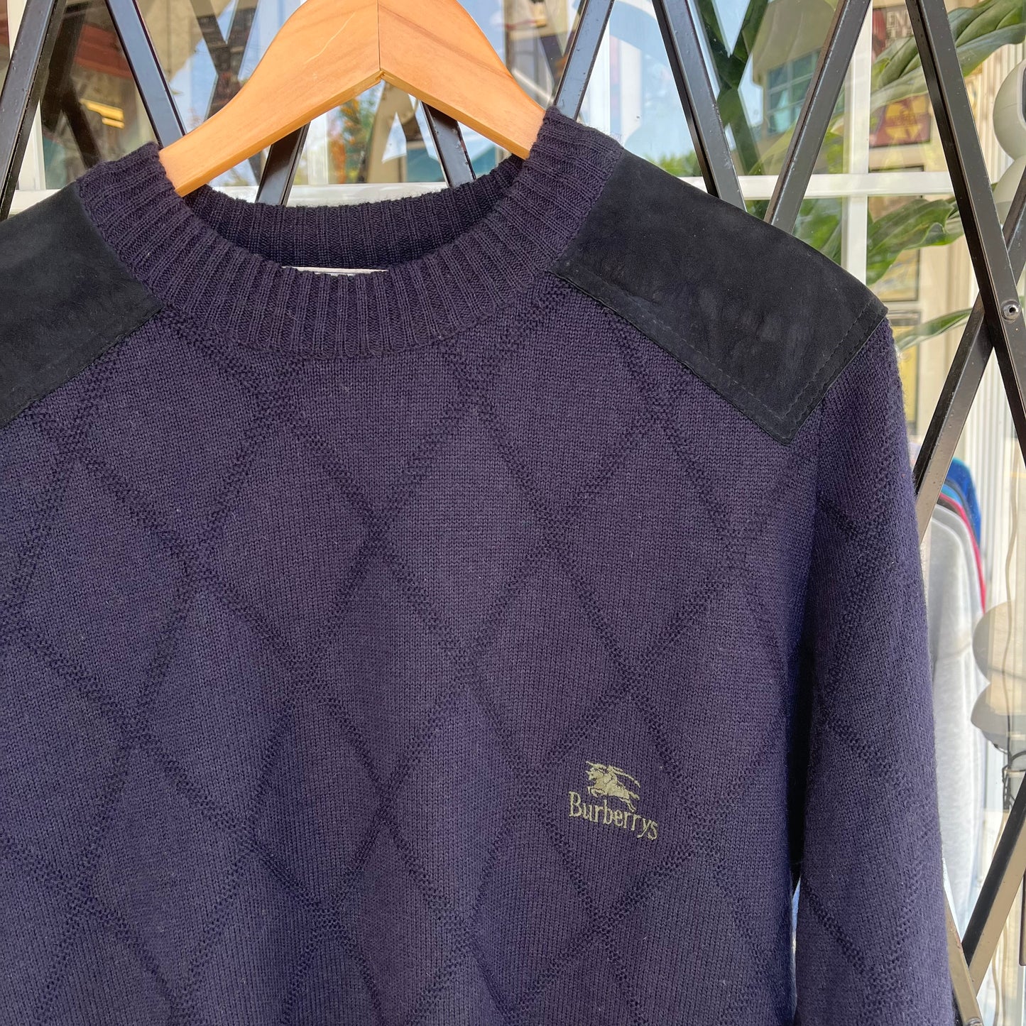 Vintage 90s Burberry Wool Sweater - Size S