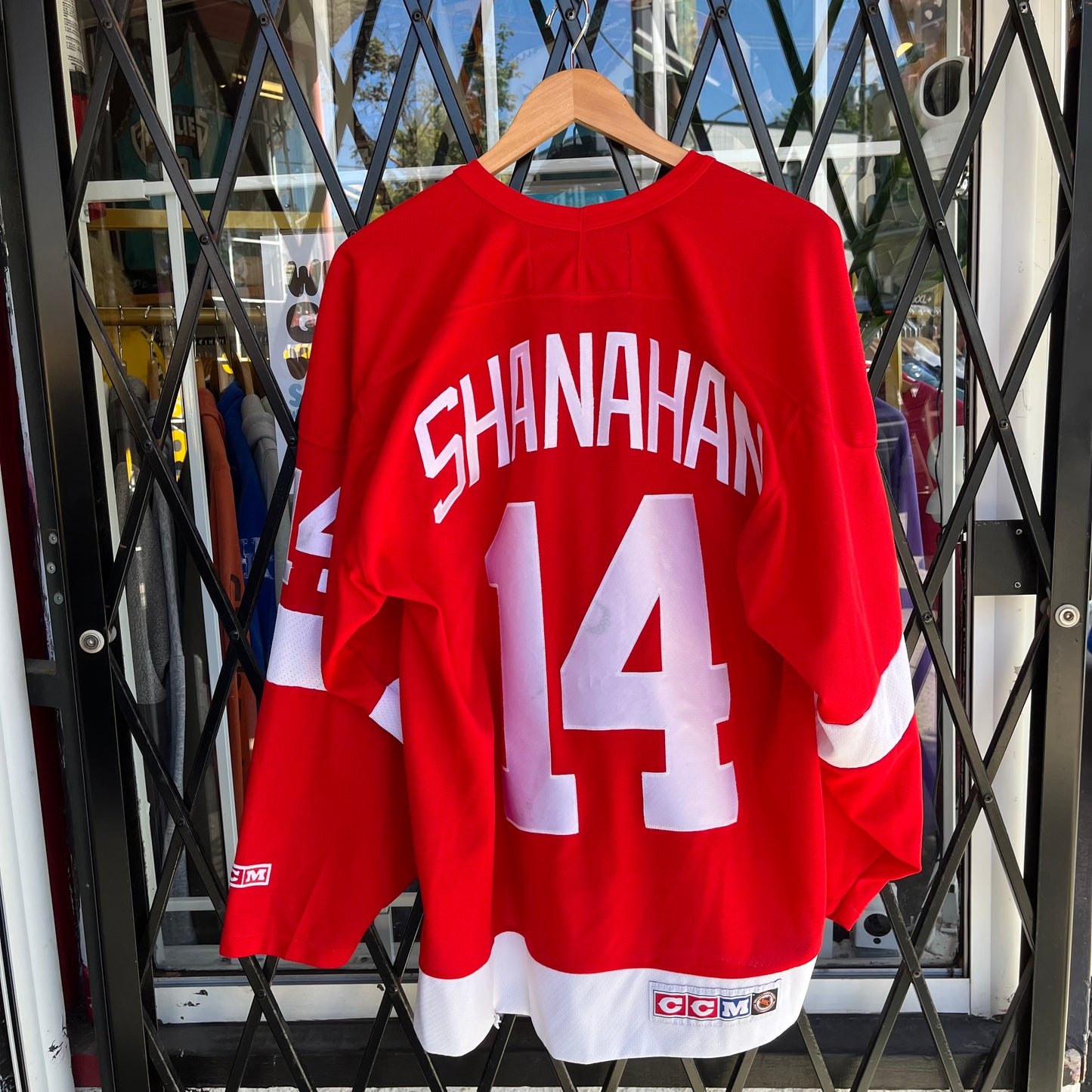 Vintage Detroit Red Wings Shanahan Jersey - Size L