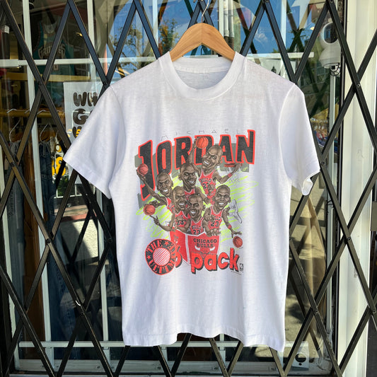 Vintage Salem Michael Jordan 6-Pack Bobble Head Tee - Size S