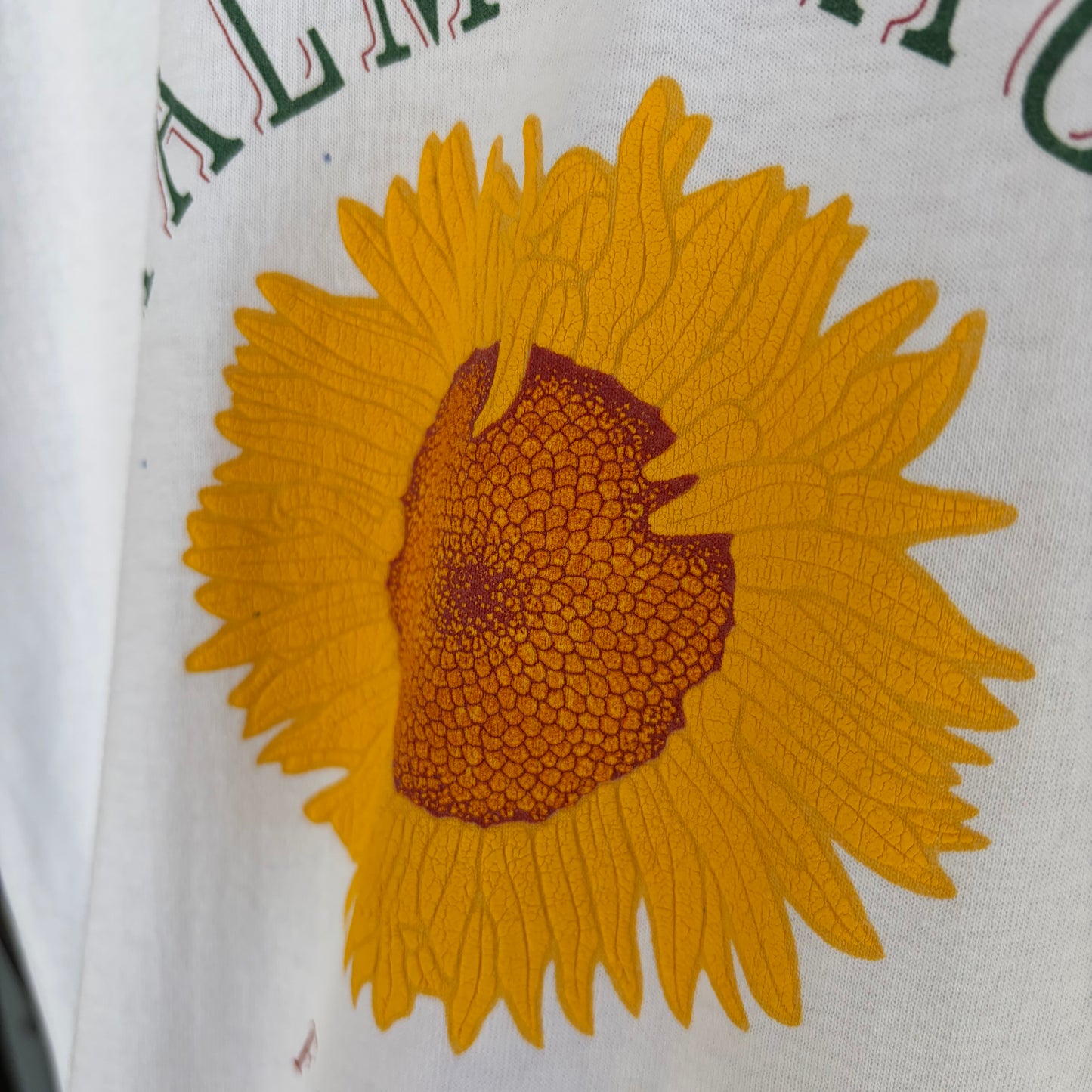 Vintage Sunflower Mini Tee - Size Women’s L