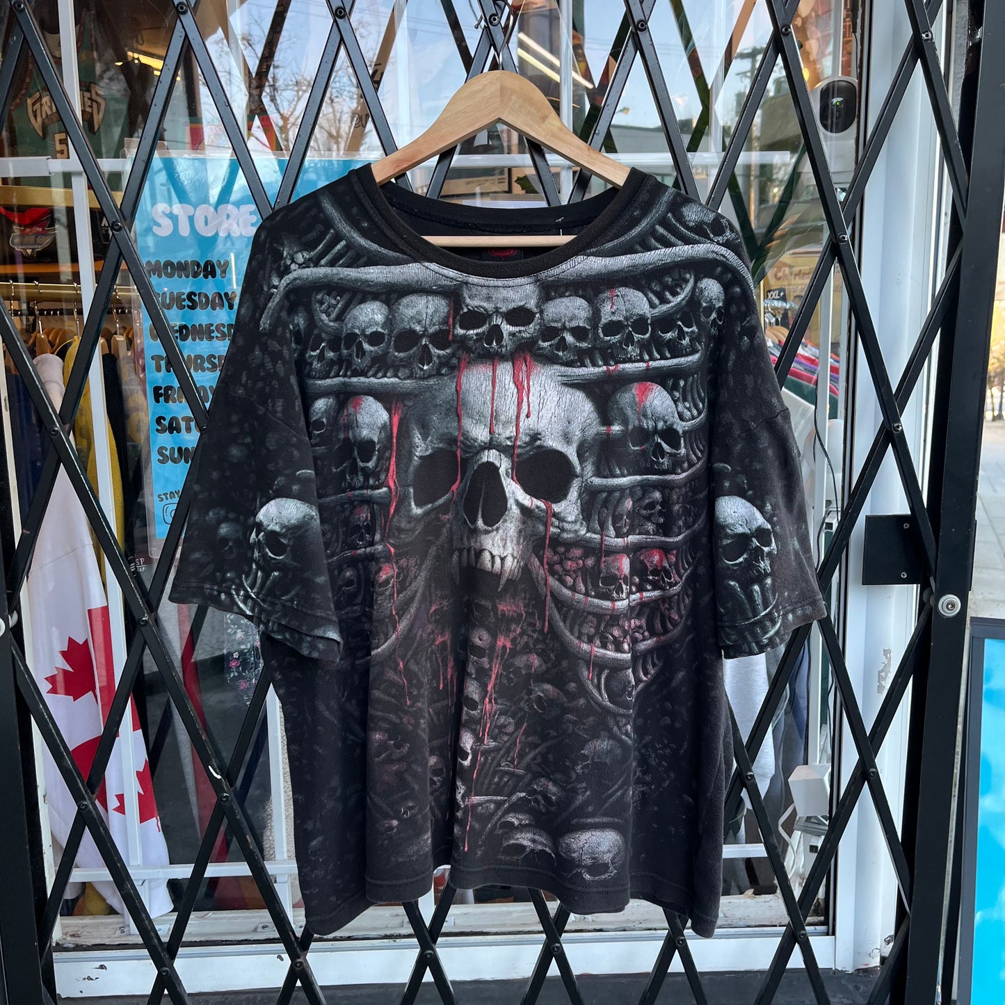 Y2K Bloody Skulls Tee - Size XXL