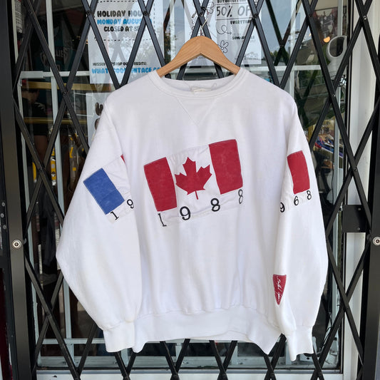 Vintage Olympic Flags Crewneck - Size M