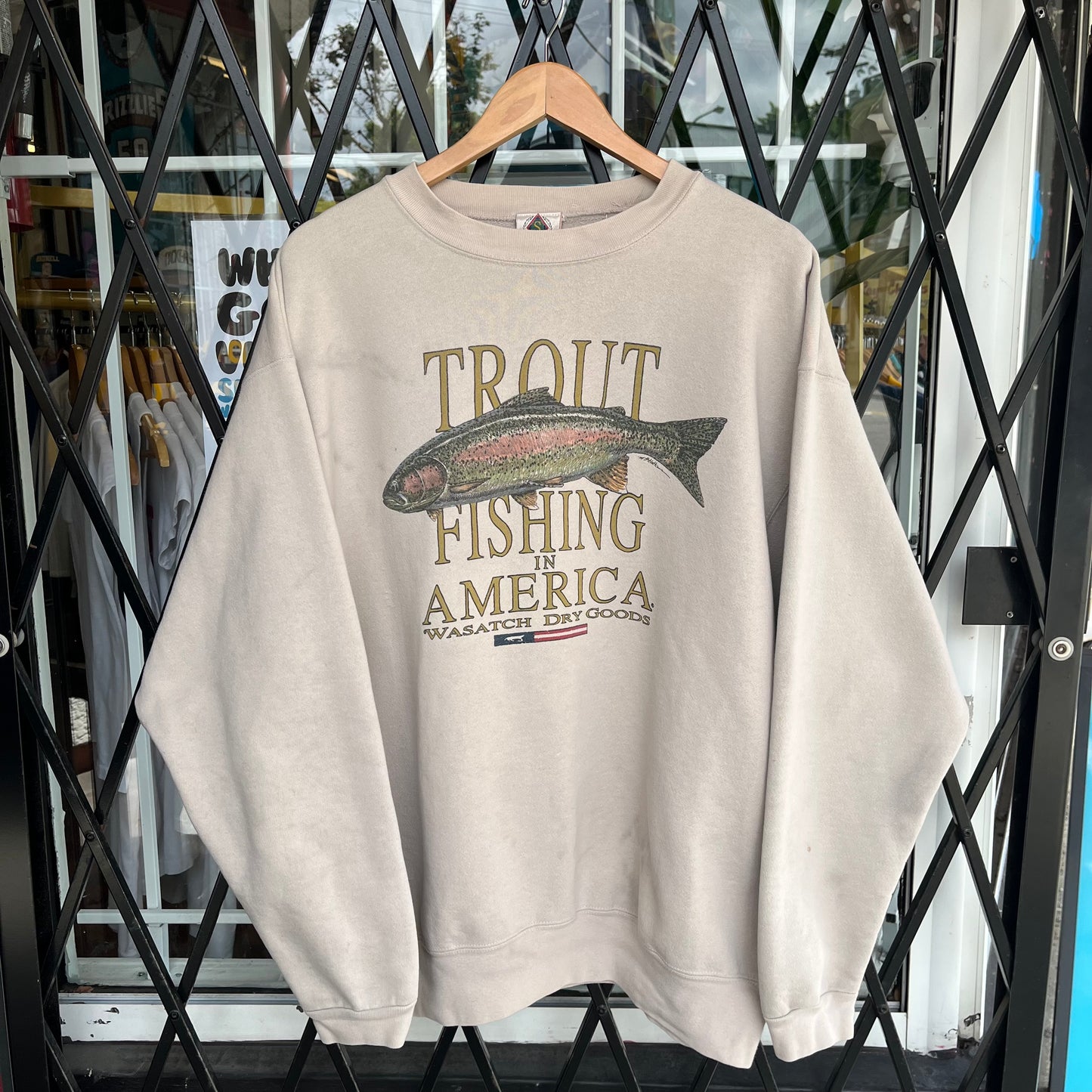 Vintage Trout Fishing Crewneck - Size XL