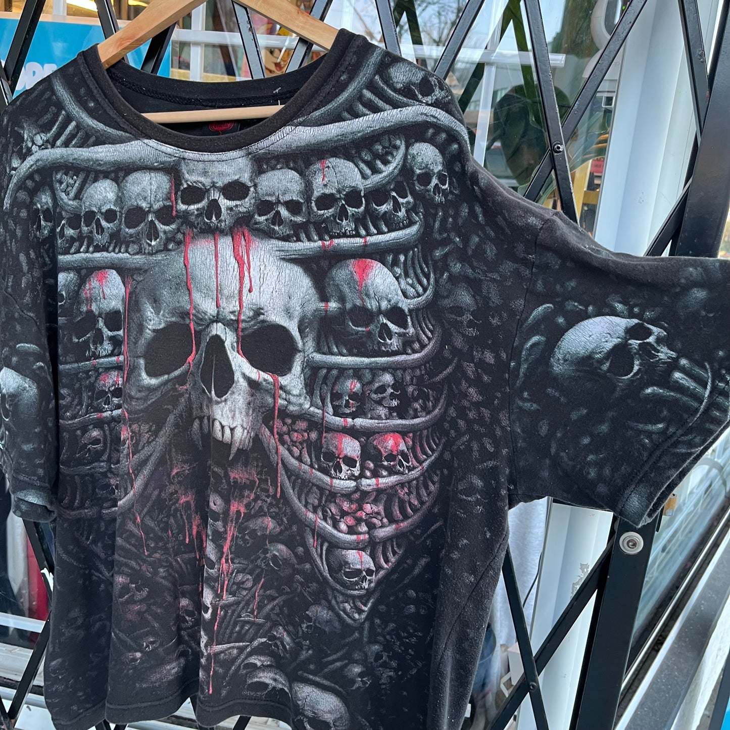 Y2K Bloody Skulls Tee - Size XXL