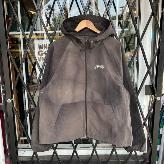 Stussy Beach Shell Wave Dye Jacket Black - Size M