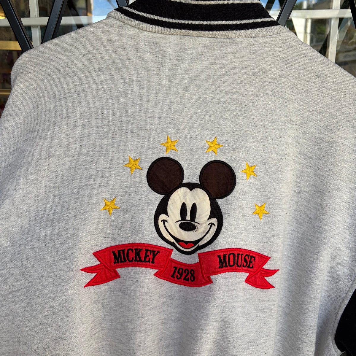 Vintage Disney Mickey Mouse Varsity Jacket - Size L