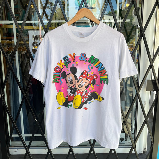 Vintage Disney Mickey & Minnie Tee - Size L