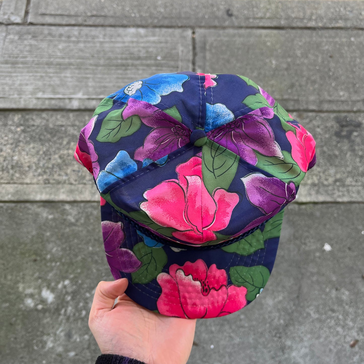 Vintage Dueck on Marine Dealership Floral Snapback