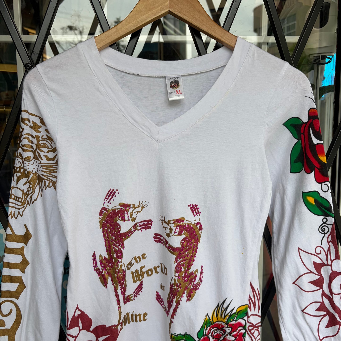 Y2K Ed Hardy Long Sleeve - Size Women’s XL