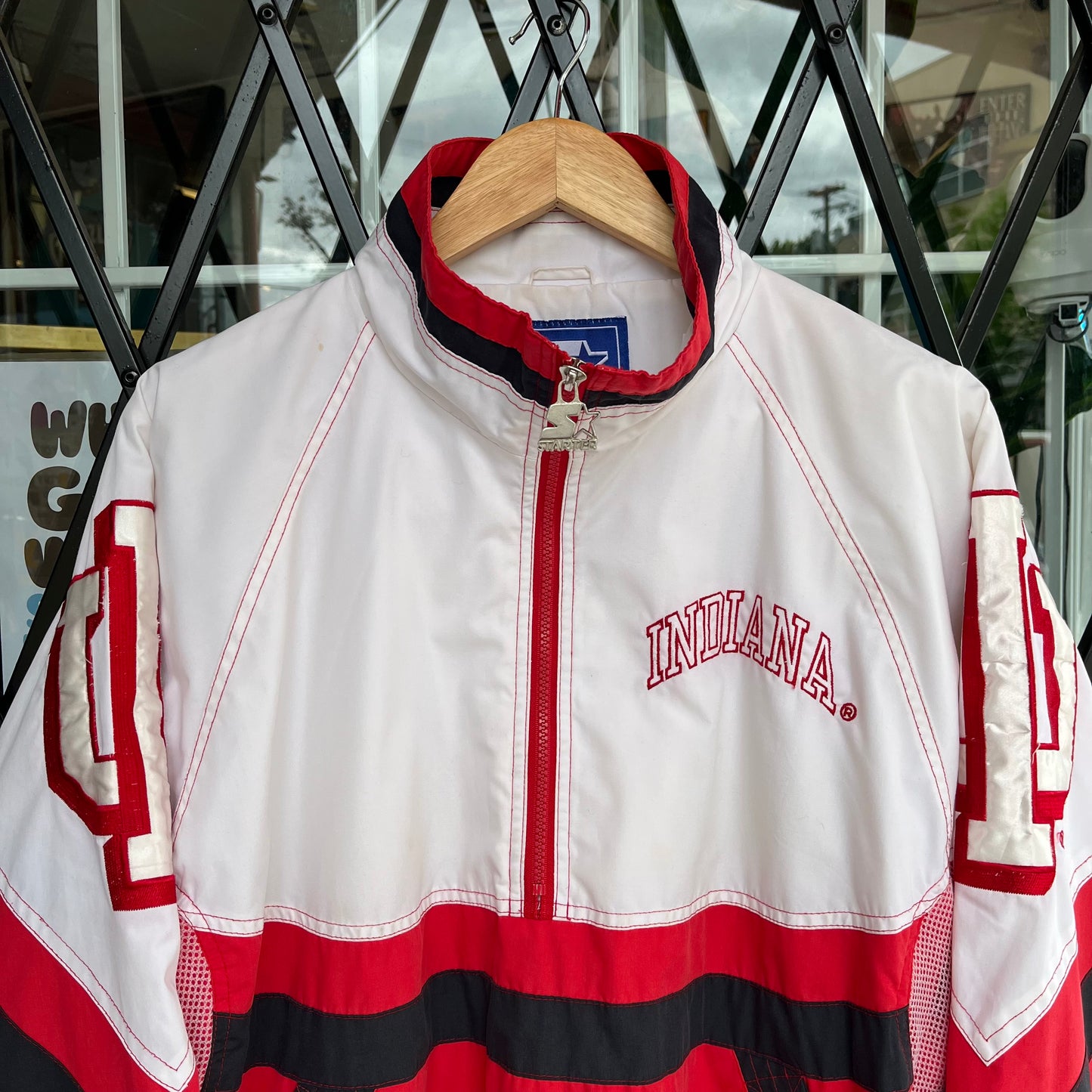 Vintage Starter Indiana University Hoosiers Pullover Windbreaker - Size L