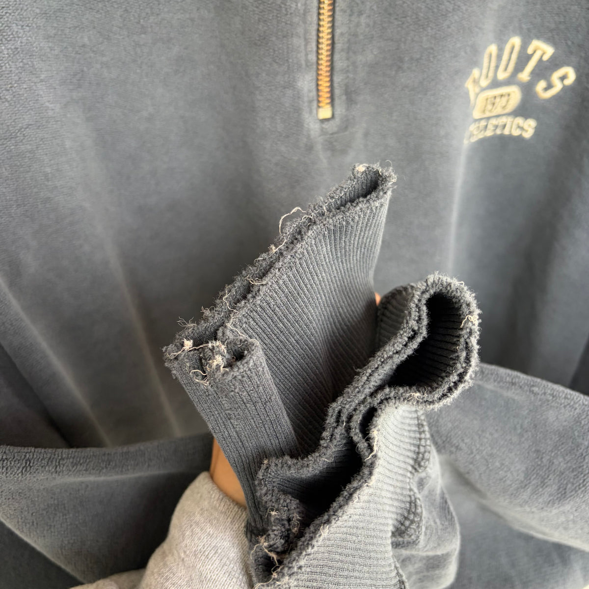 Vintage Roots Quarter Zip Sweater - Size XL