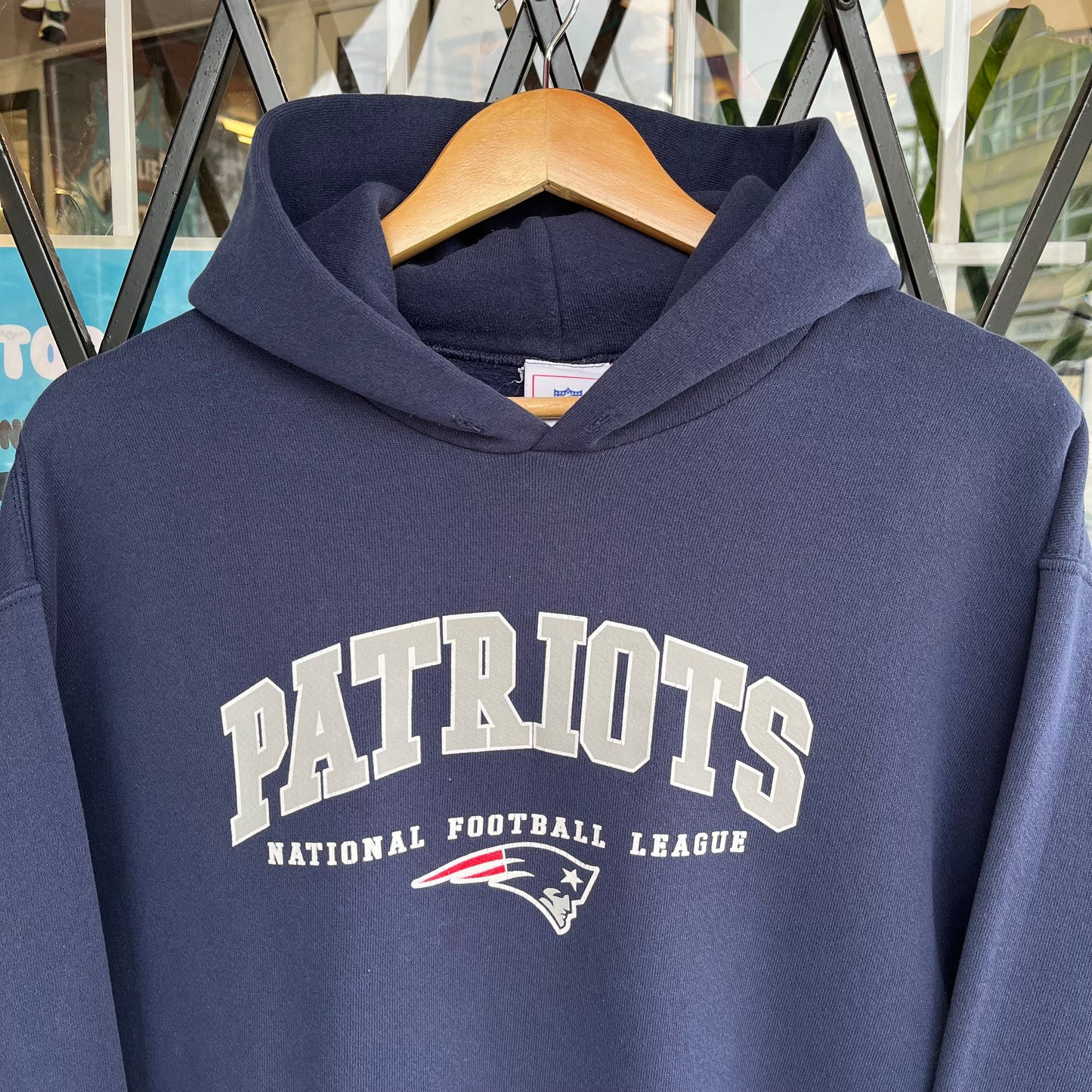 Vintage New England Patriots Hoodie - Size L