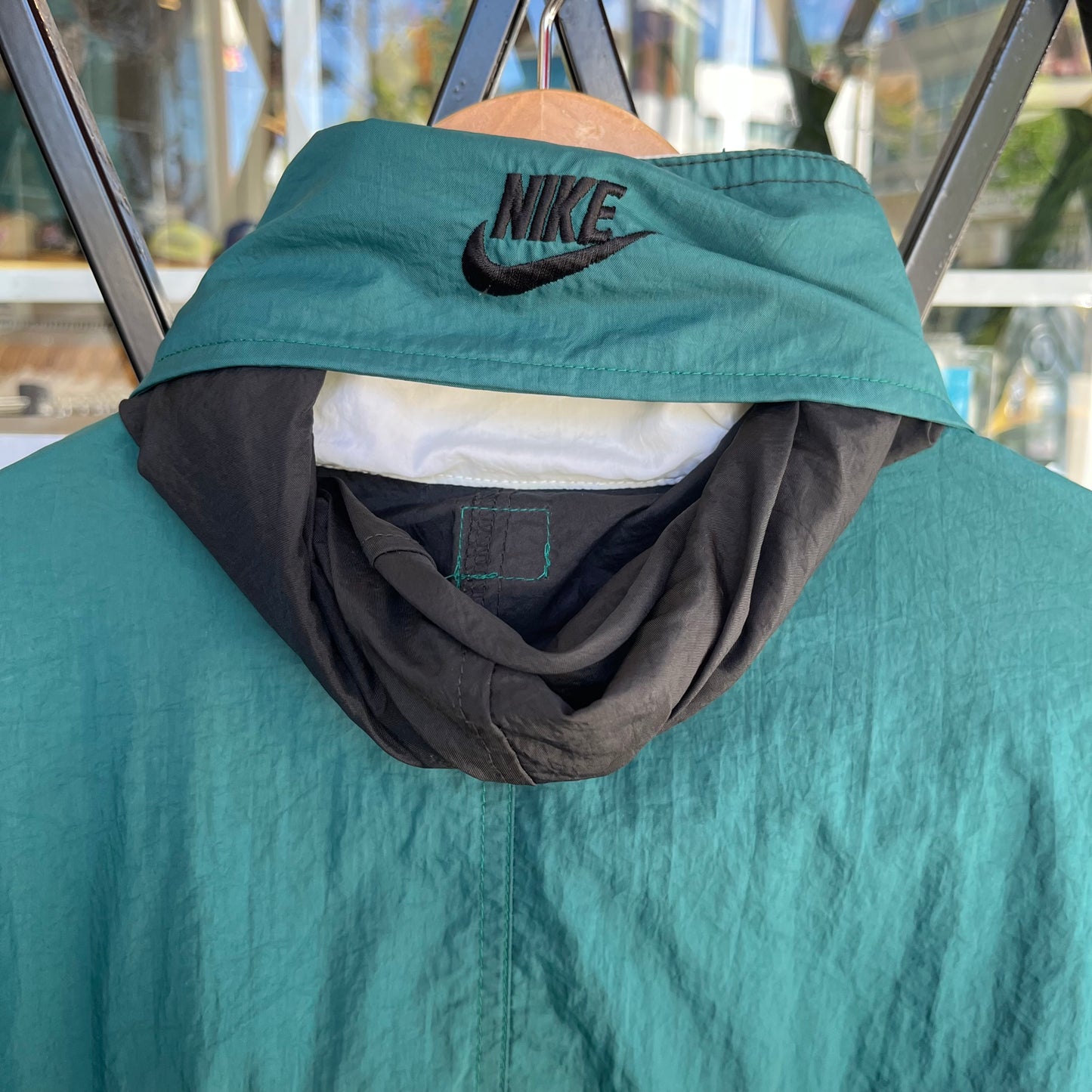 Vintage Nike Windbreaker with Hood - Size XL