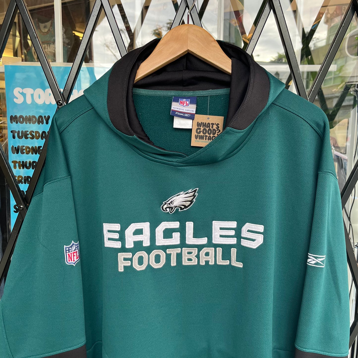 Vintage Reebok Philadelphia Eagles Hoodie - Size XXL