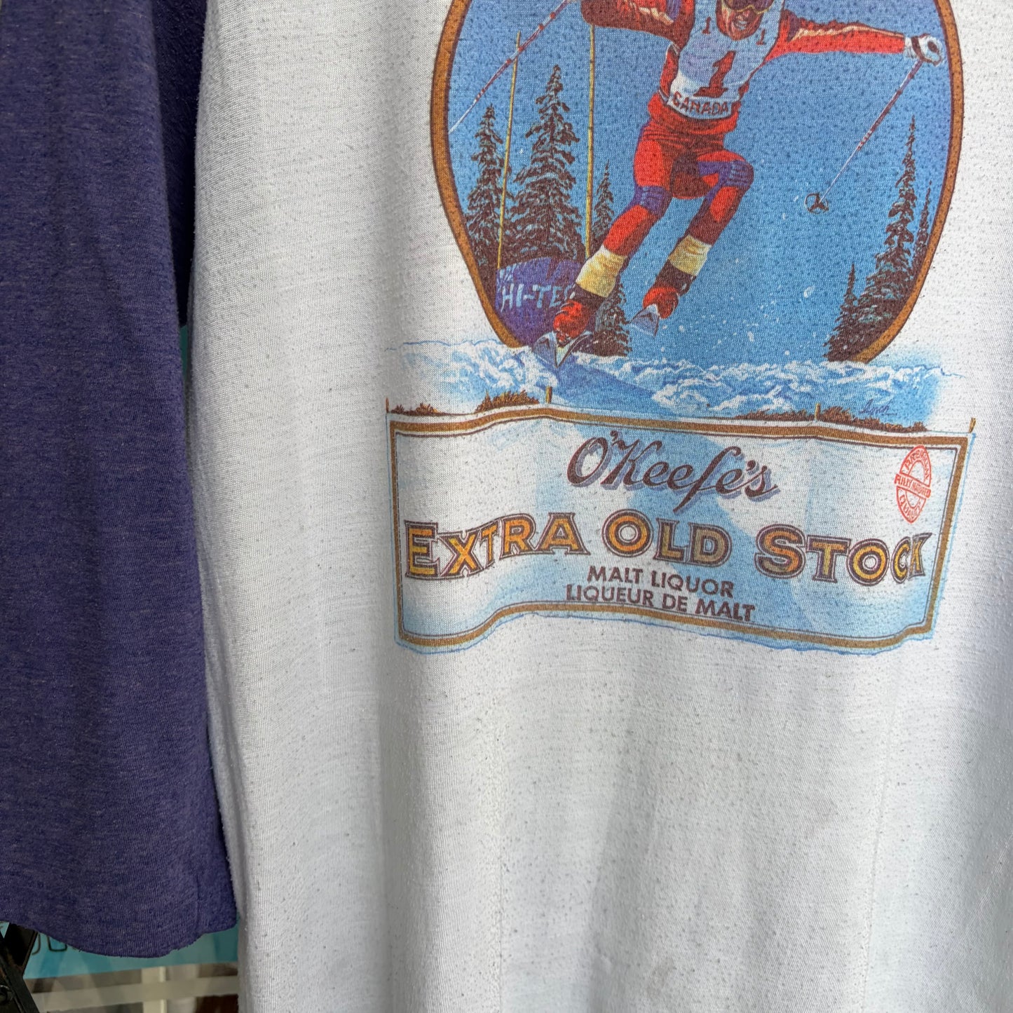 1980’s O’Keefe’s Malt Liquor Long Sleeve Shirt - Size L
