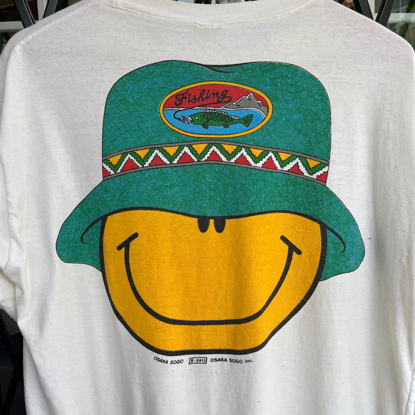 Vintage Osaka Sogo Smiley Face Tee - Size L