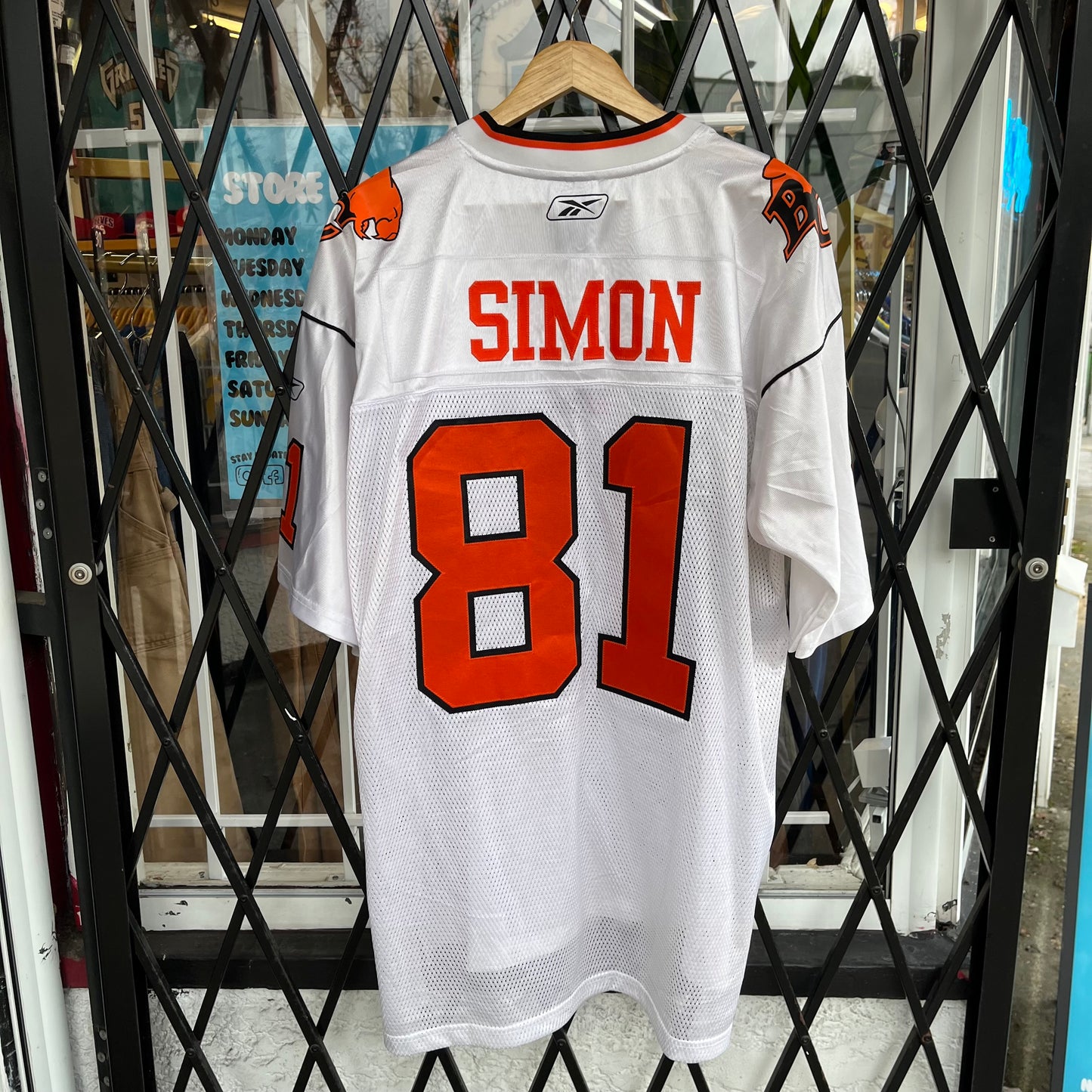 2000’s BC Lions Geroy Simon Authentic Stitched Jersey - Size XL