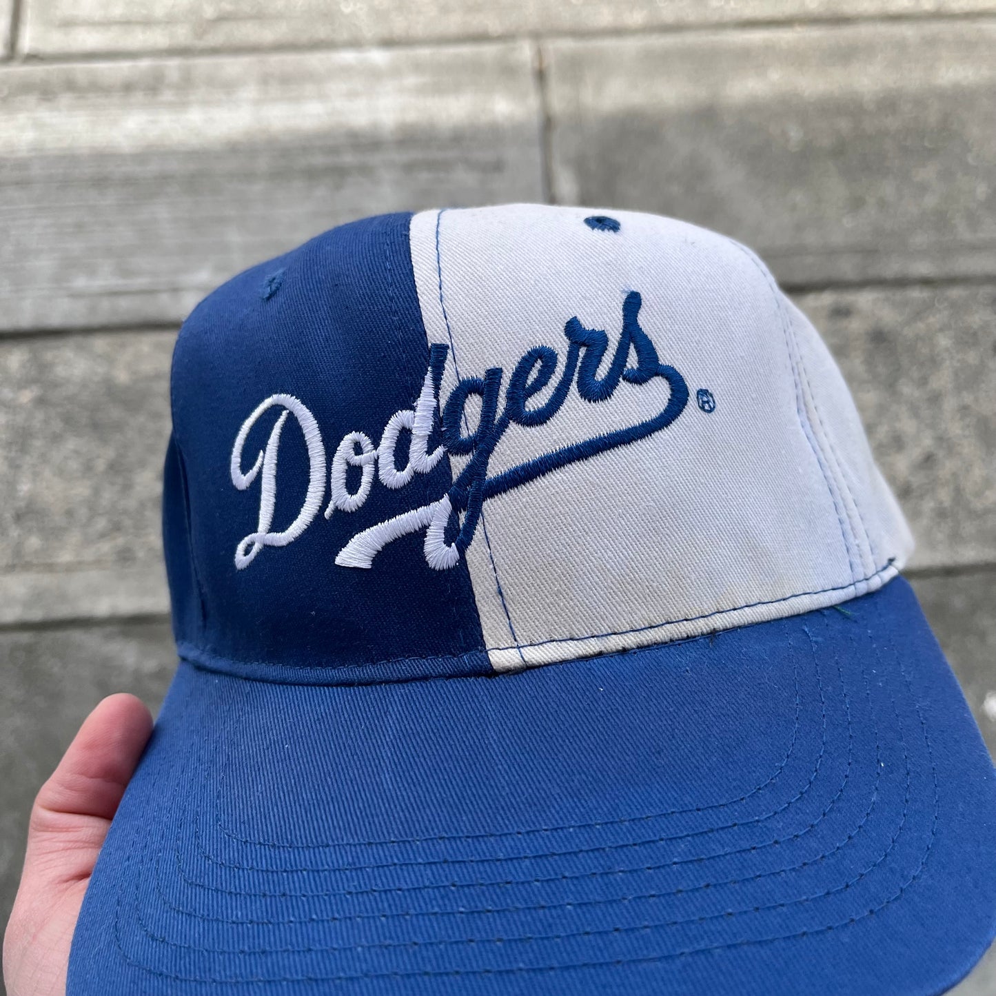 Vintage LA Dodgers Split Snapback