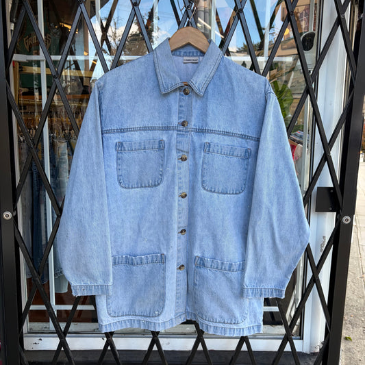 Vintage Denim Chore Jacket - Size Women’s L