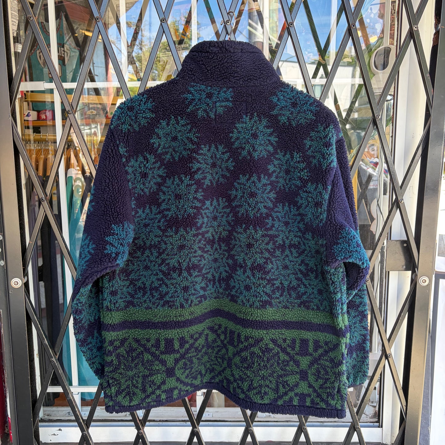 Vintage Woolrich Deep Pile Half Zip Sweater - Size M
