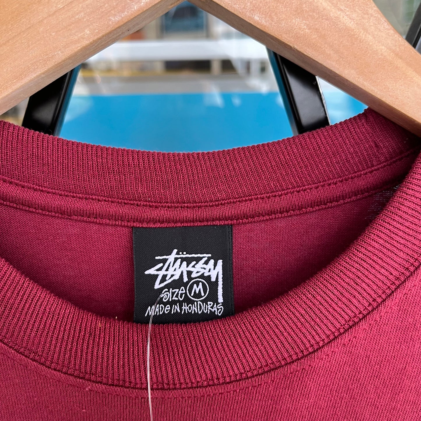 Stussy Stock Vancouver Tee Wine - Size M
