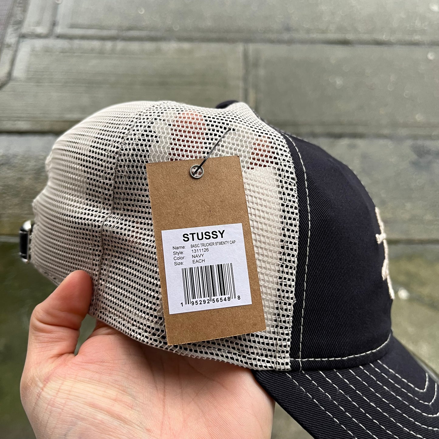 Stussy Basic Trucker Hat Navy