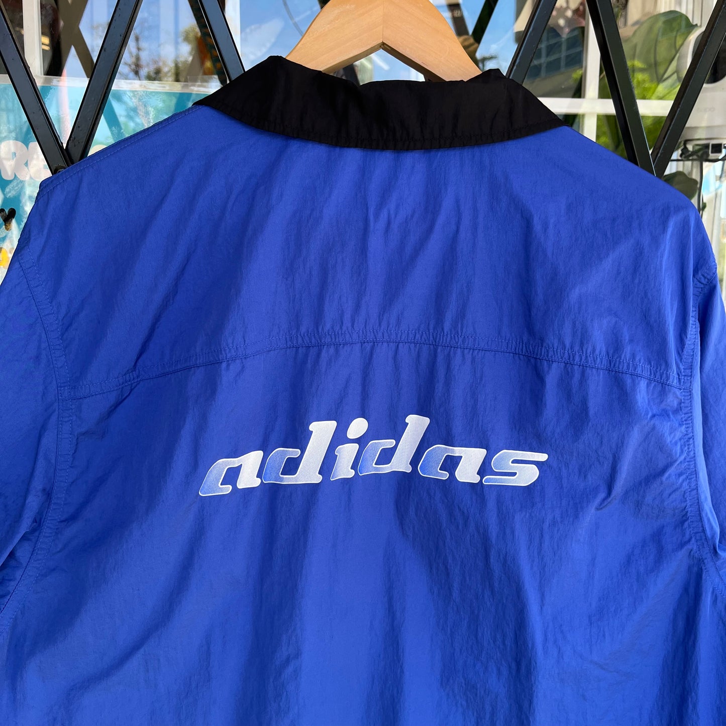 Adidas Nylon Short Sleeve Button Up - Size XL